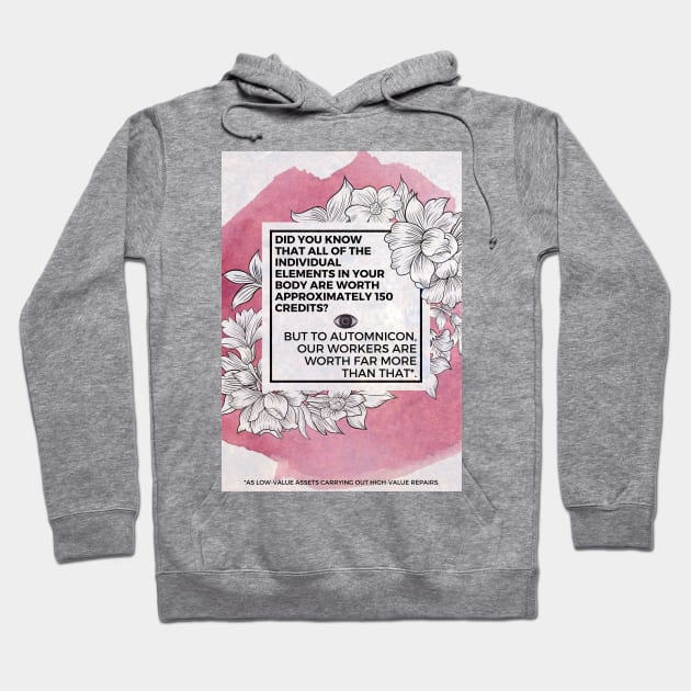 Did you Know? Pink Floral Hoodie by Battle Bird Productions